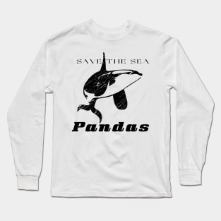 Save The Sea Pandas Long Sleeve T-Shirt